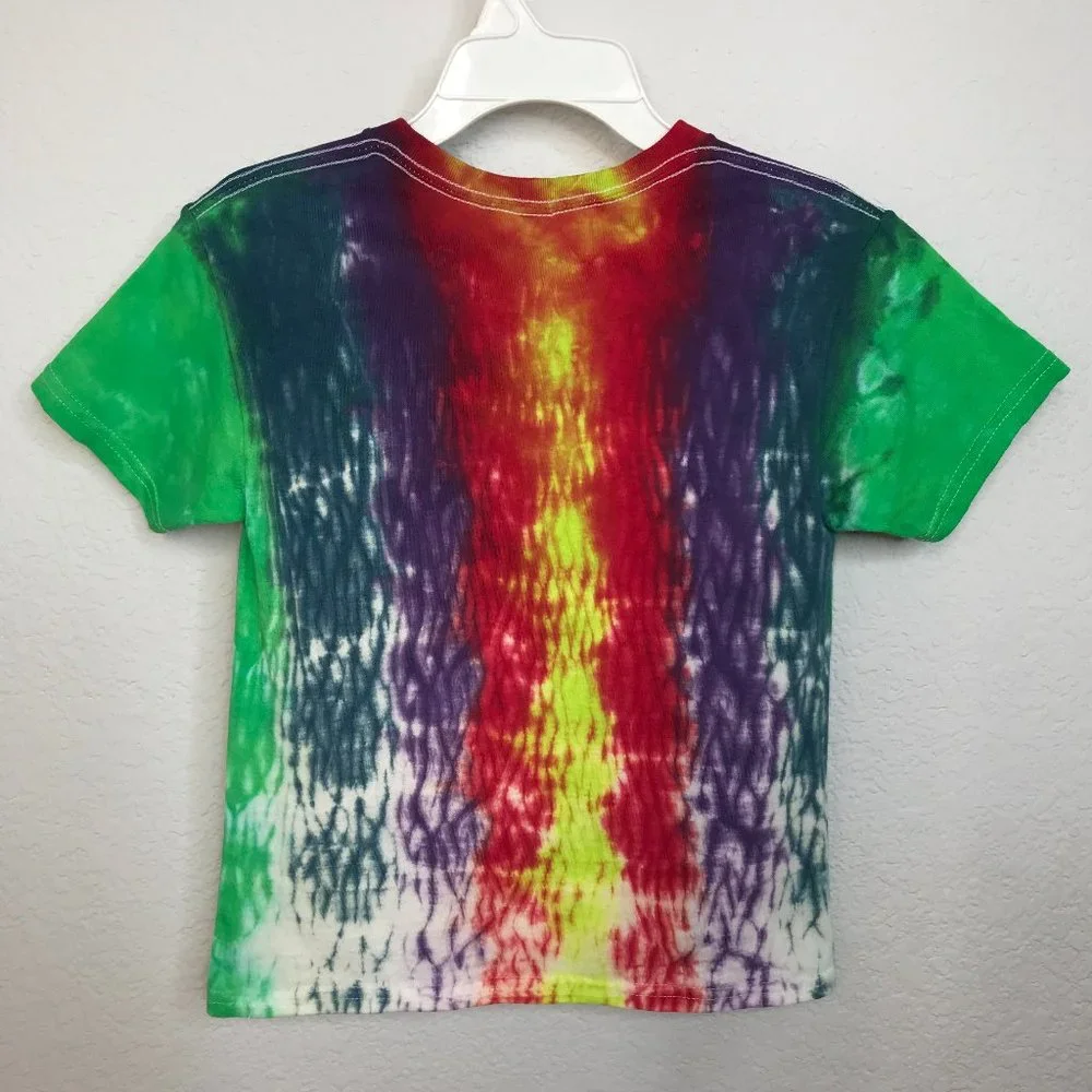 New KIDS Tie-Dye T-Shirt | Green/Purple/Red/Yellow | XS